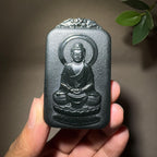 【超值推荐】和田玉黑青属猴守护神（51.3g）
