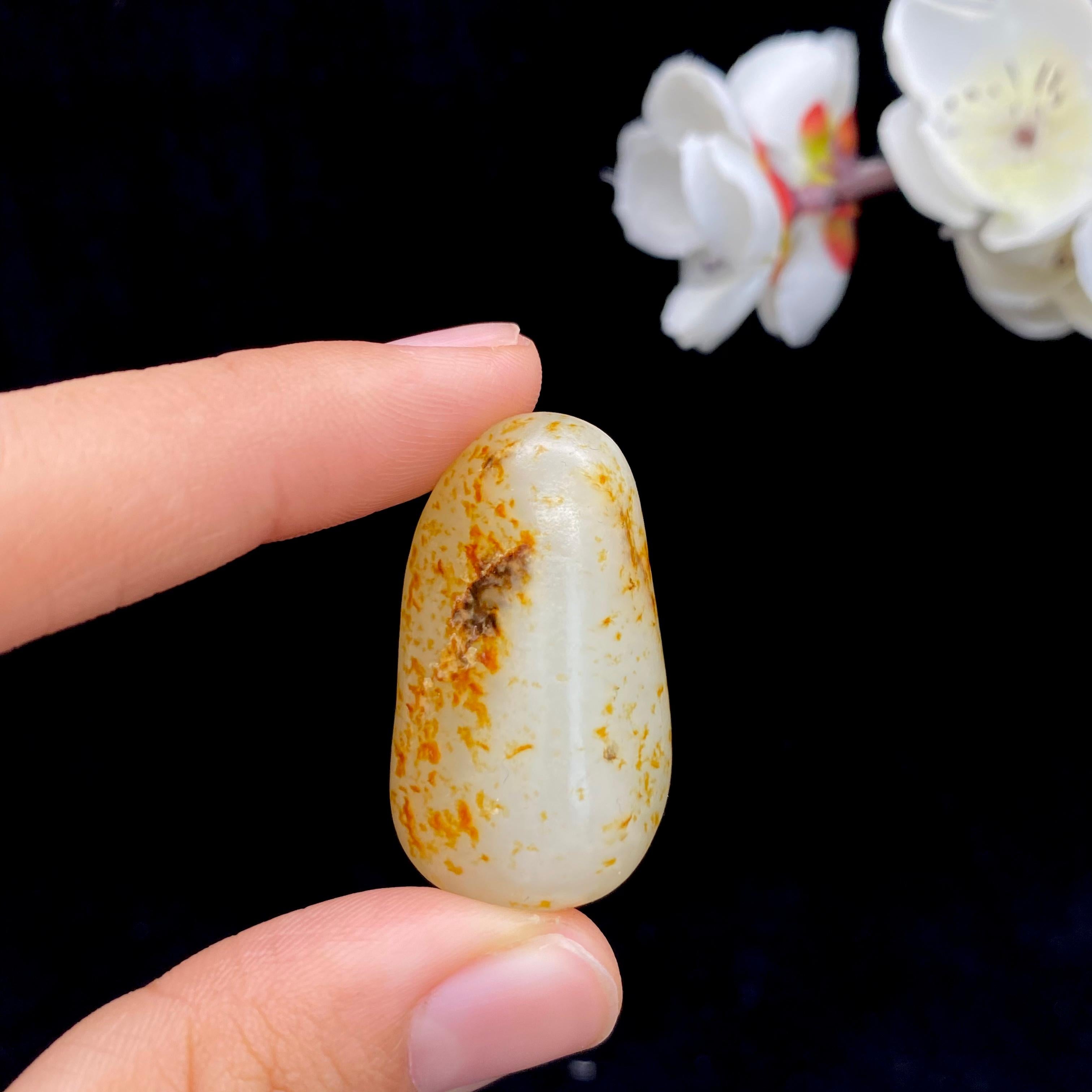 和田玉洒金皮籽料原石（19.3g）