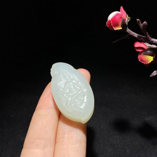 和田山料白玉观音挂件（19.8g）