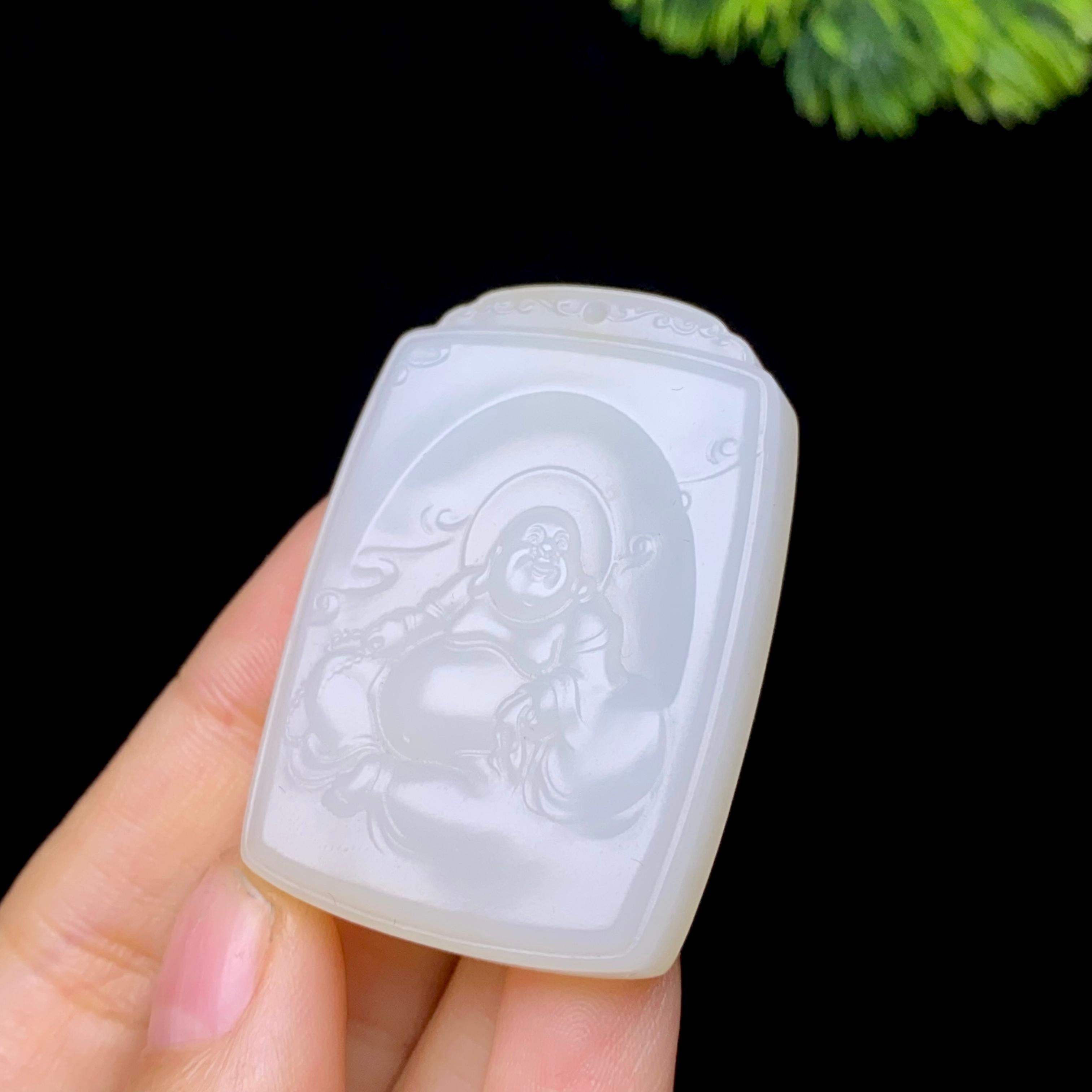 和田玉糖白佛公（26.4g）
