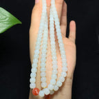 收藏级和田山料羊脂白玉108 颗老型珠项链（55.0g）