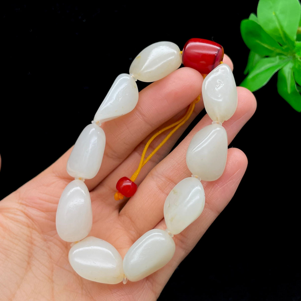 和田玉白玉籽料【精品手串】（59.2g）