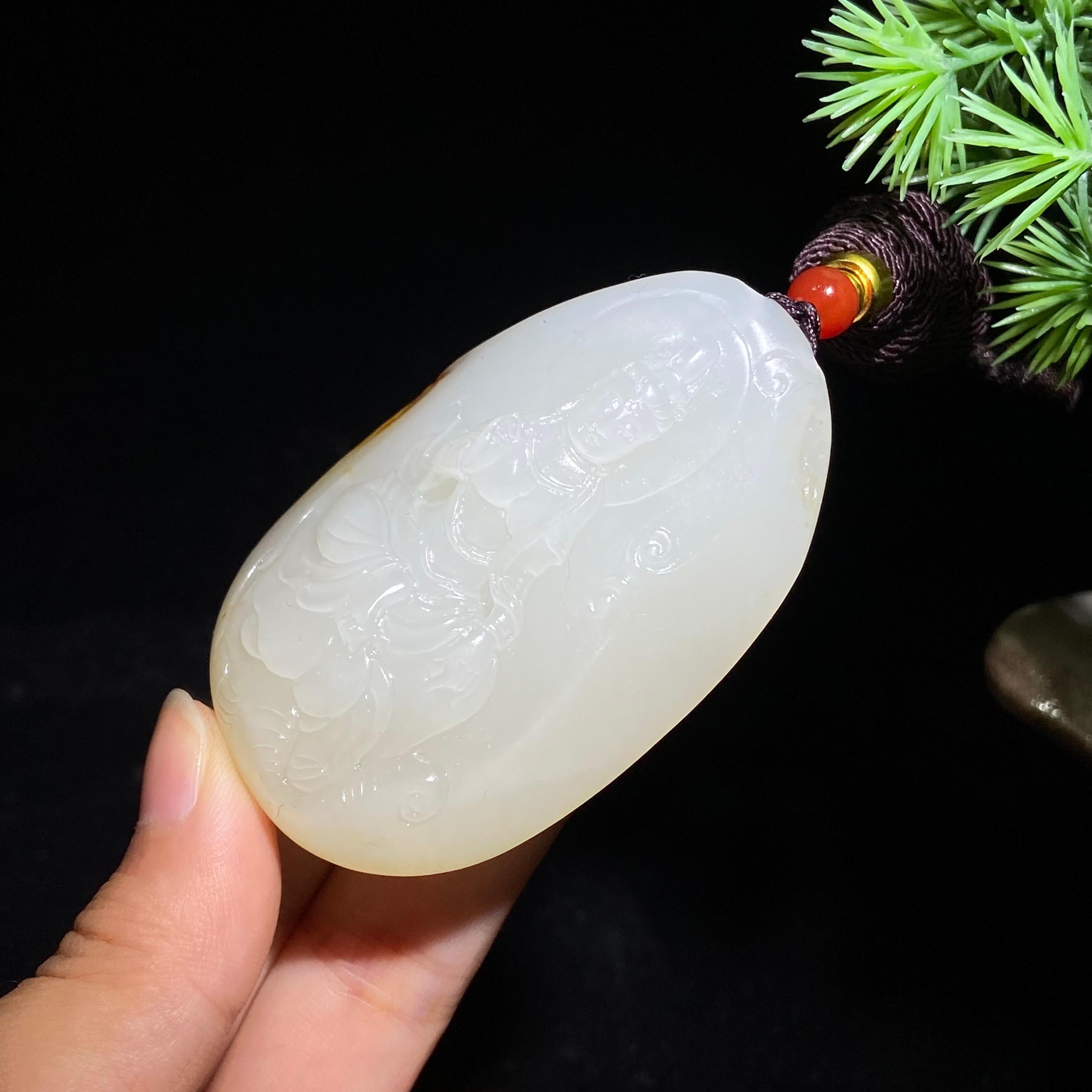 和田玉籽料观音（71.0g）