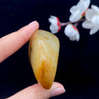 和田玉洒金皮籽料手把件（87.5g）