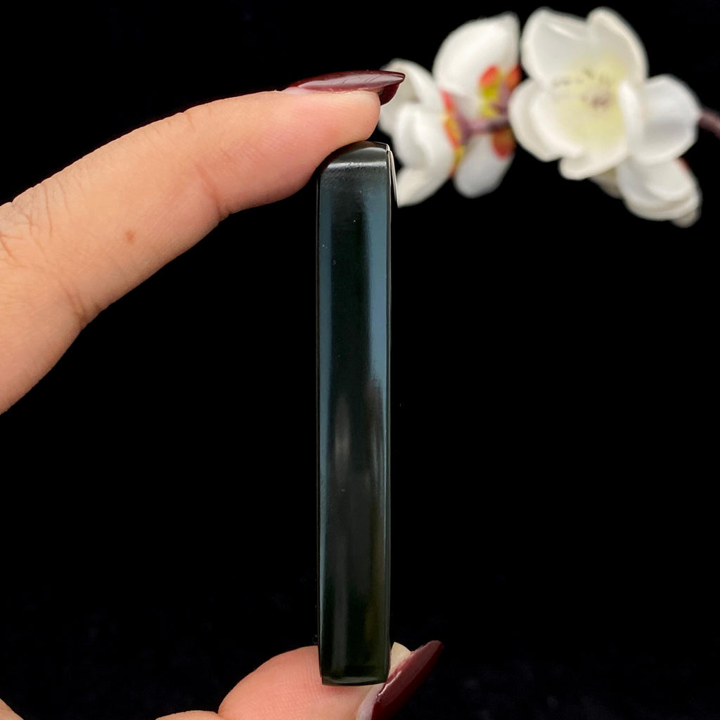 和田玉黑青籽料【平安无事牌】（58.9g）