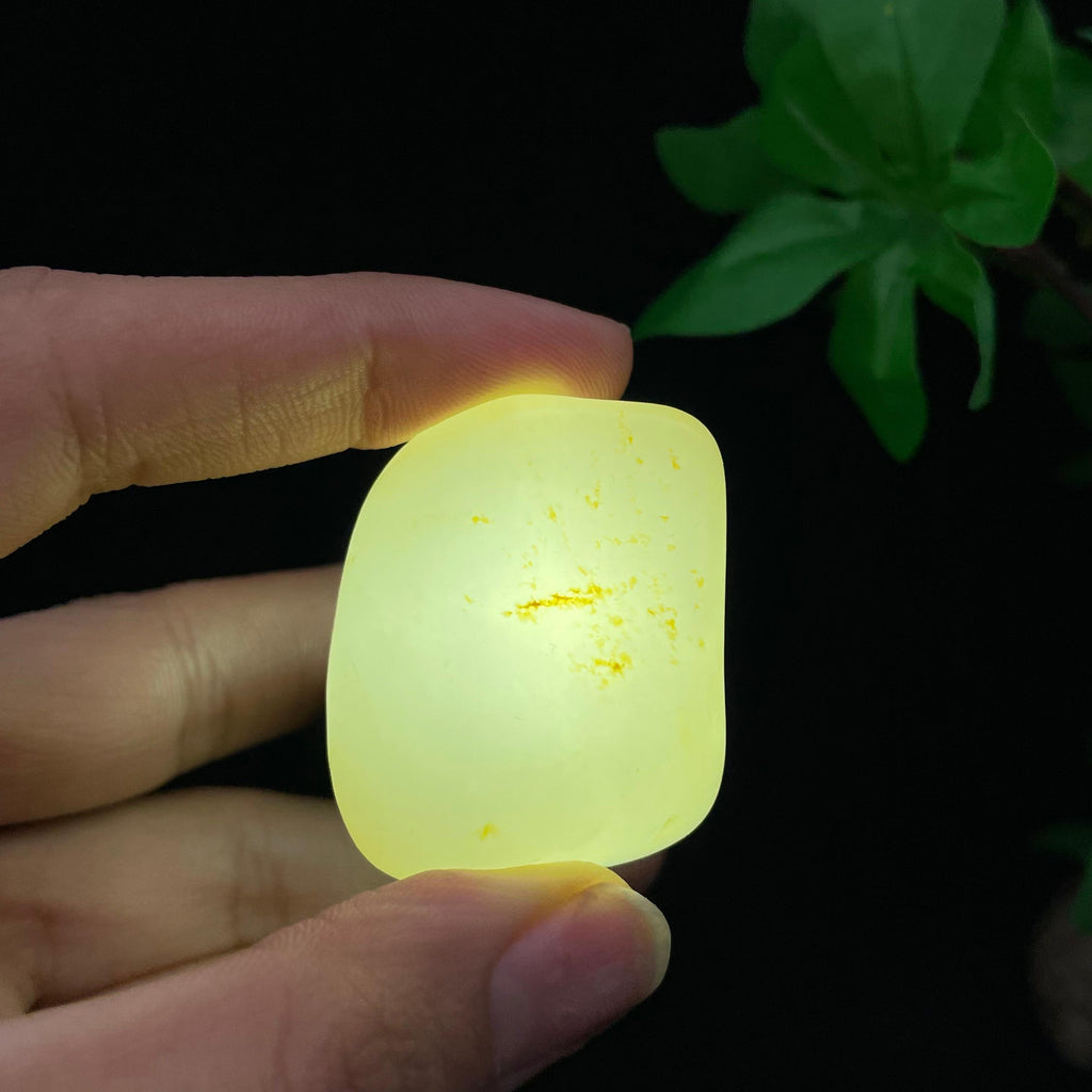 和田玉白玉带洒金皮籽料挂件（45.6g）