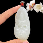 和田玉白玉籽料【文殊菩萨】（80g）