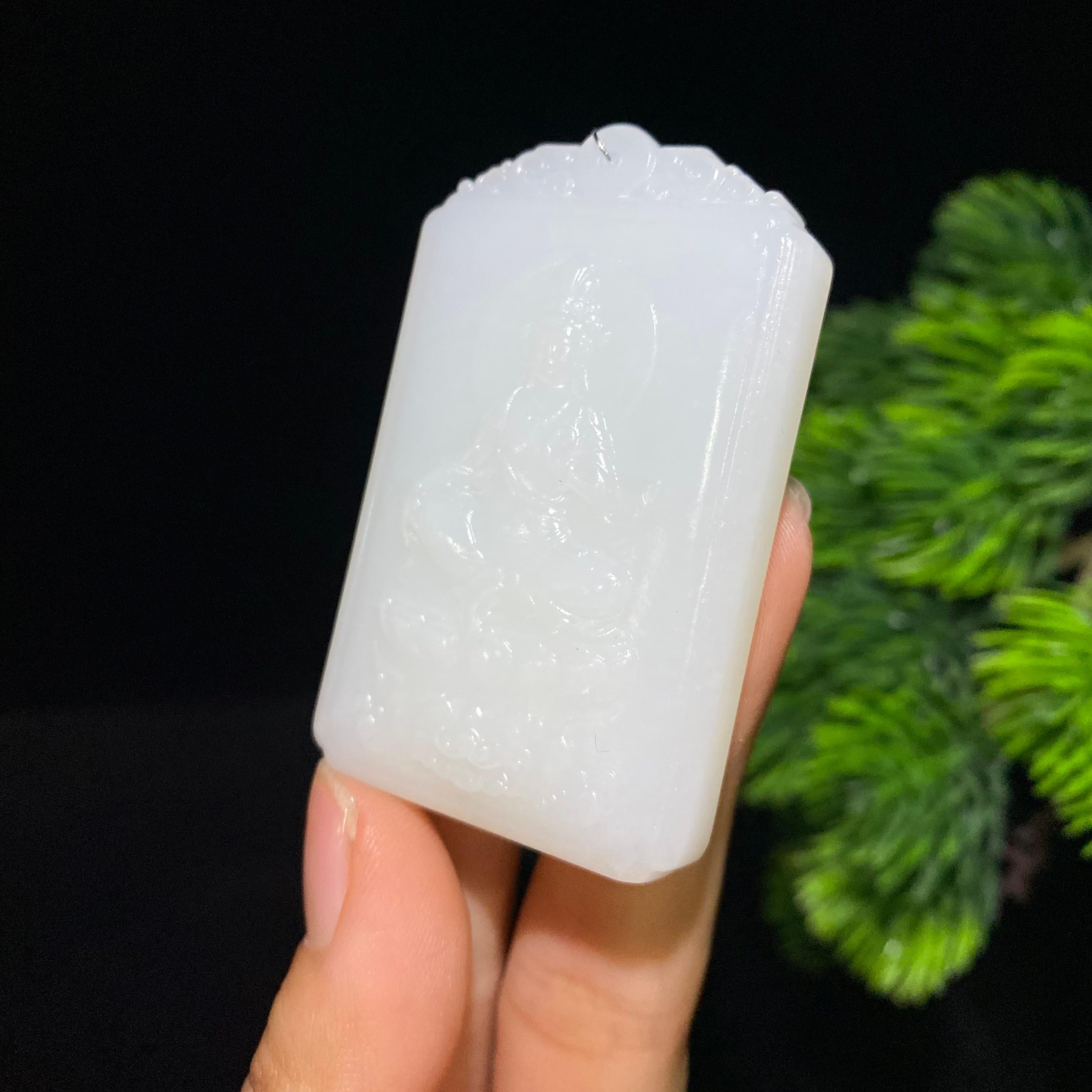 和田白玉观音挂件（53.1g）