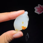 和田玉籽料玉兰花（9.8g）