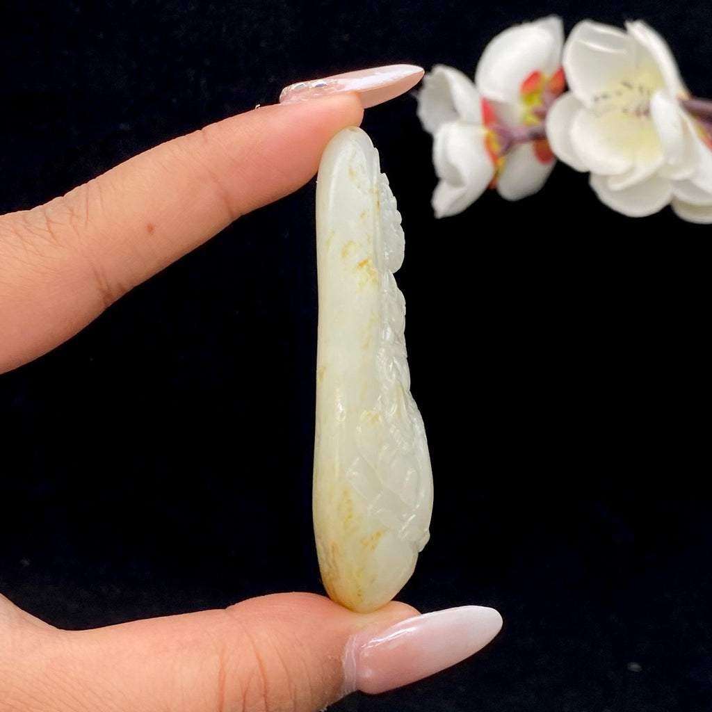 和田玉洒金皮籽料【观音】（58.7g）
