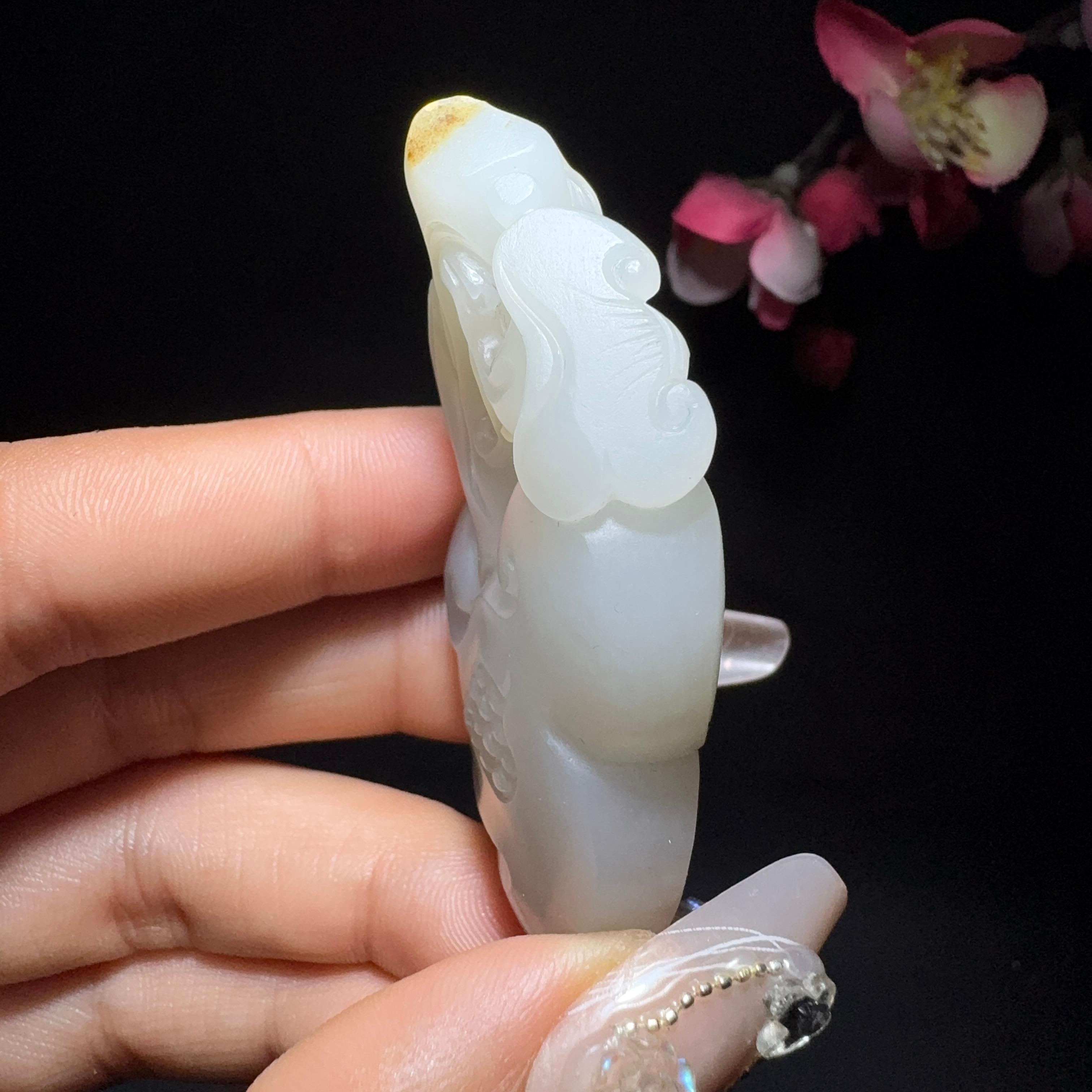 和田玉籽料挂件如意（39.5g）