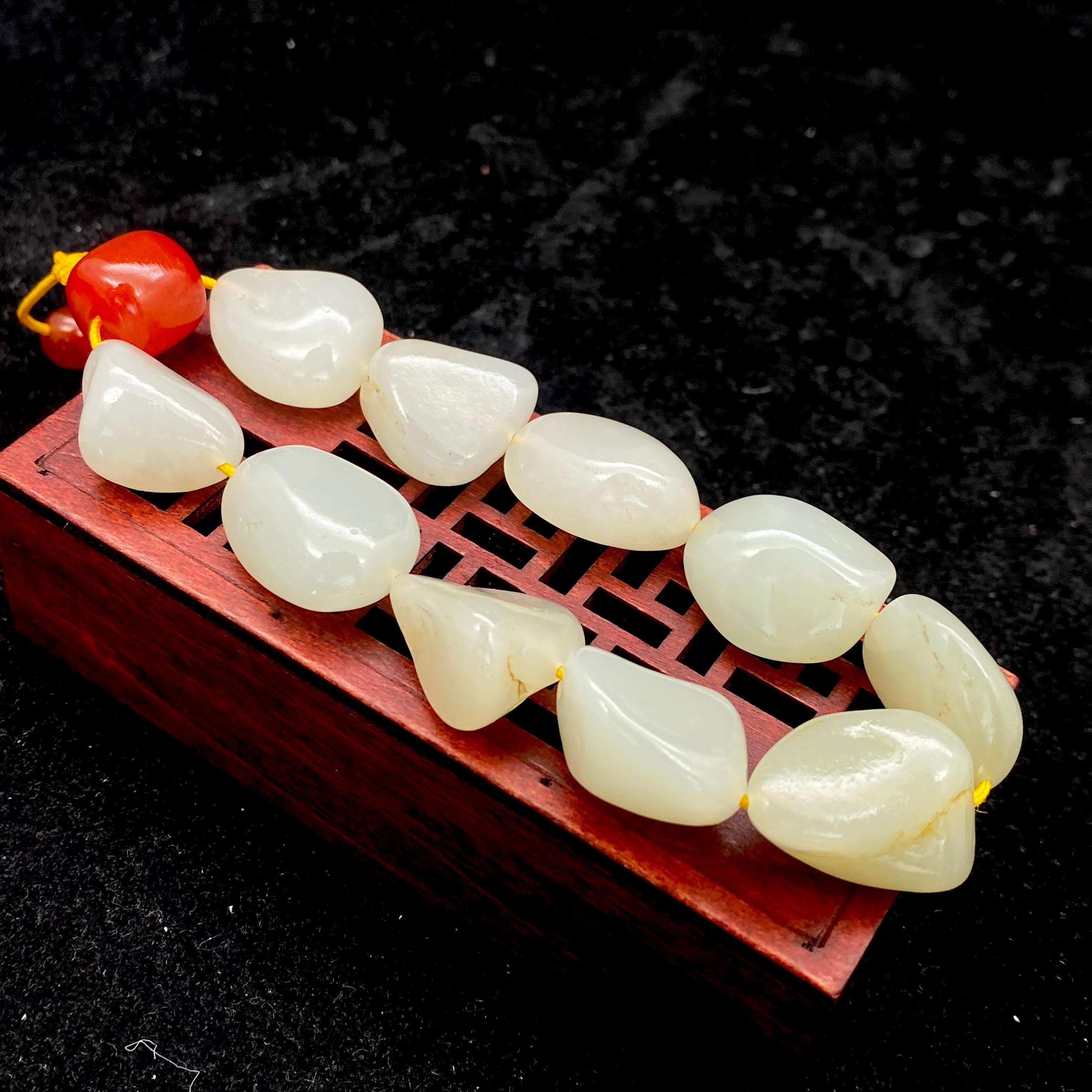 和田玉白玉【精品手串】（56.7g）
