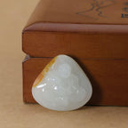 和田玉白玉籽料洒金皮弥勒佛吊坠（22.2g）