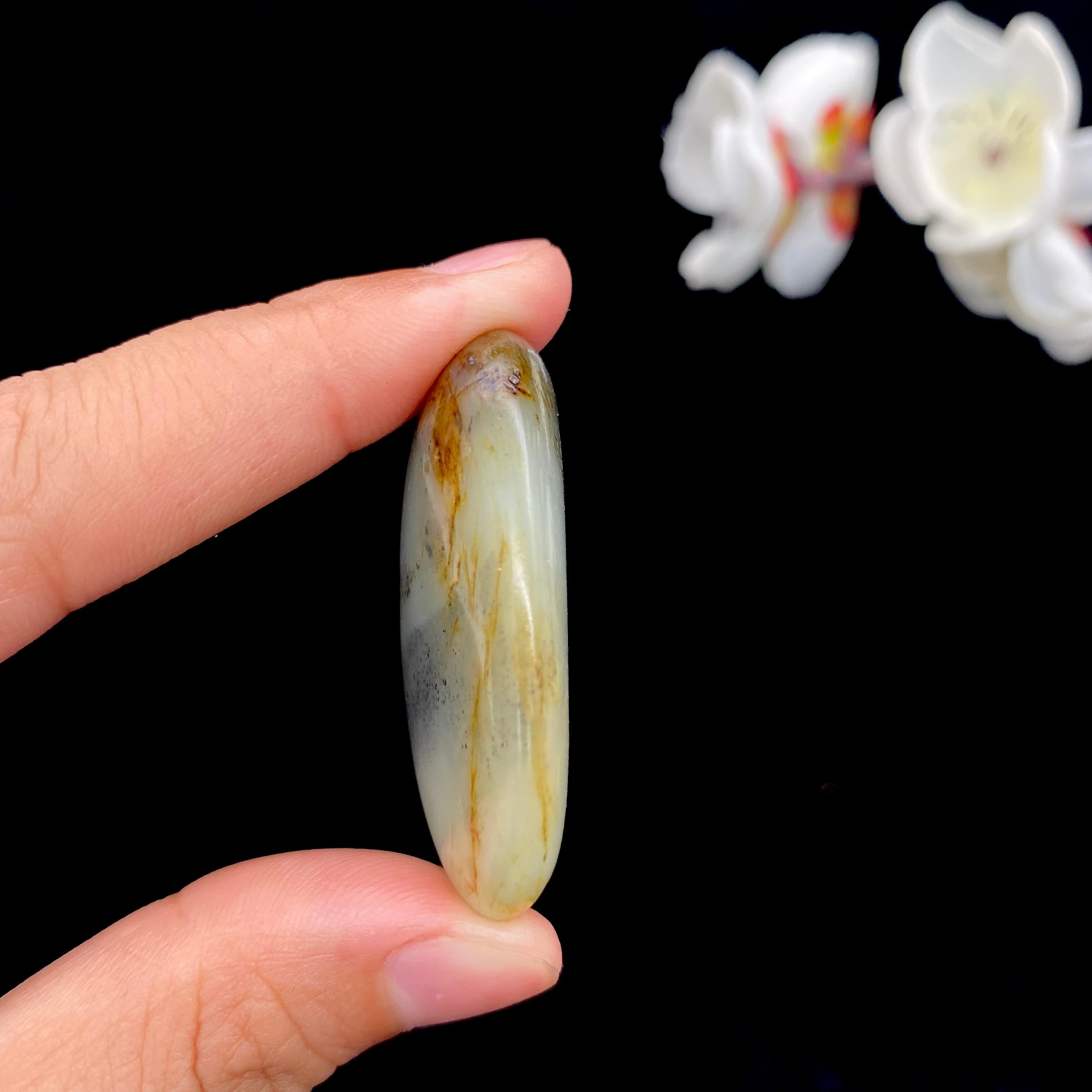 和田玉青花籽料原石（31g）