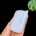 和田玉白玉无事牌（37.3g）