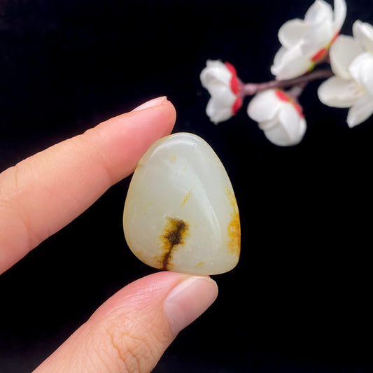 和田玉洒金皮籽料原石（12g）