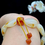 和田玉-洒红皮【精品手串】（63.4g）