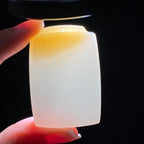 和田玉糖白无事牌（35.2g）