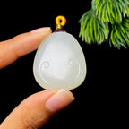 和田玉籽料无事牌（16.7g）