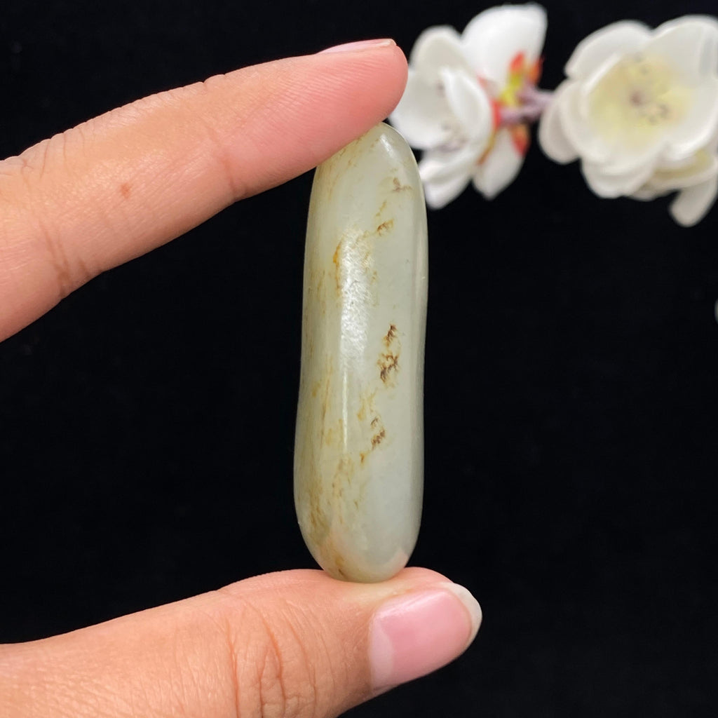 和田玉洒金皮青花底籽料挂件（31.2g）
