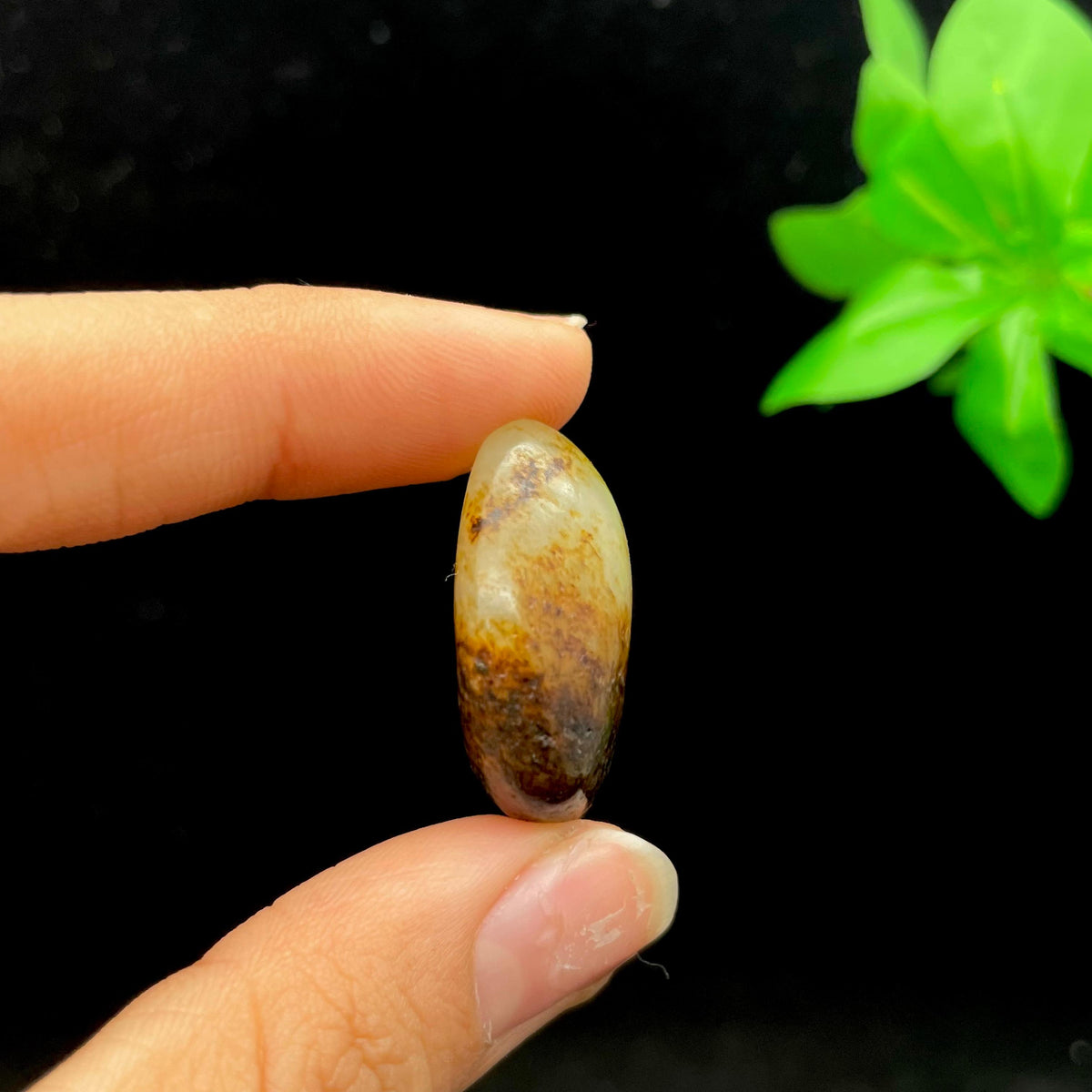 和田玉秋梨黑皮籽料（13.5g）