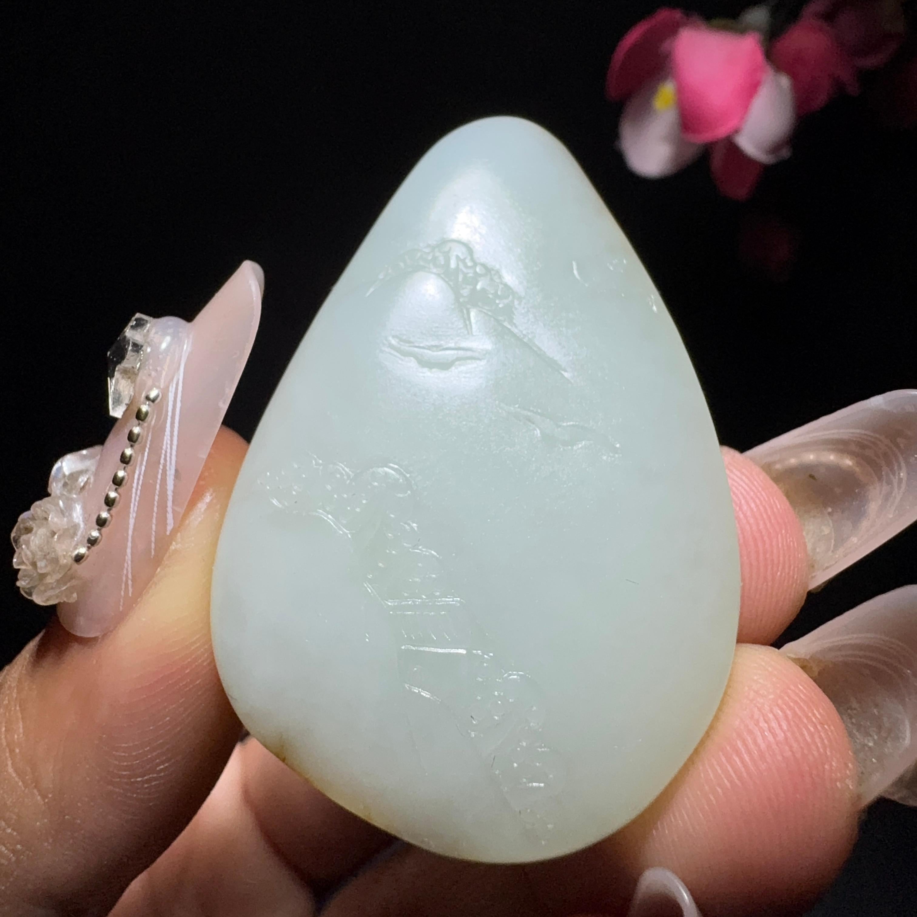 和田玉籽料挂件佛公（27.5g）