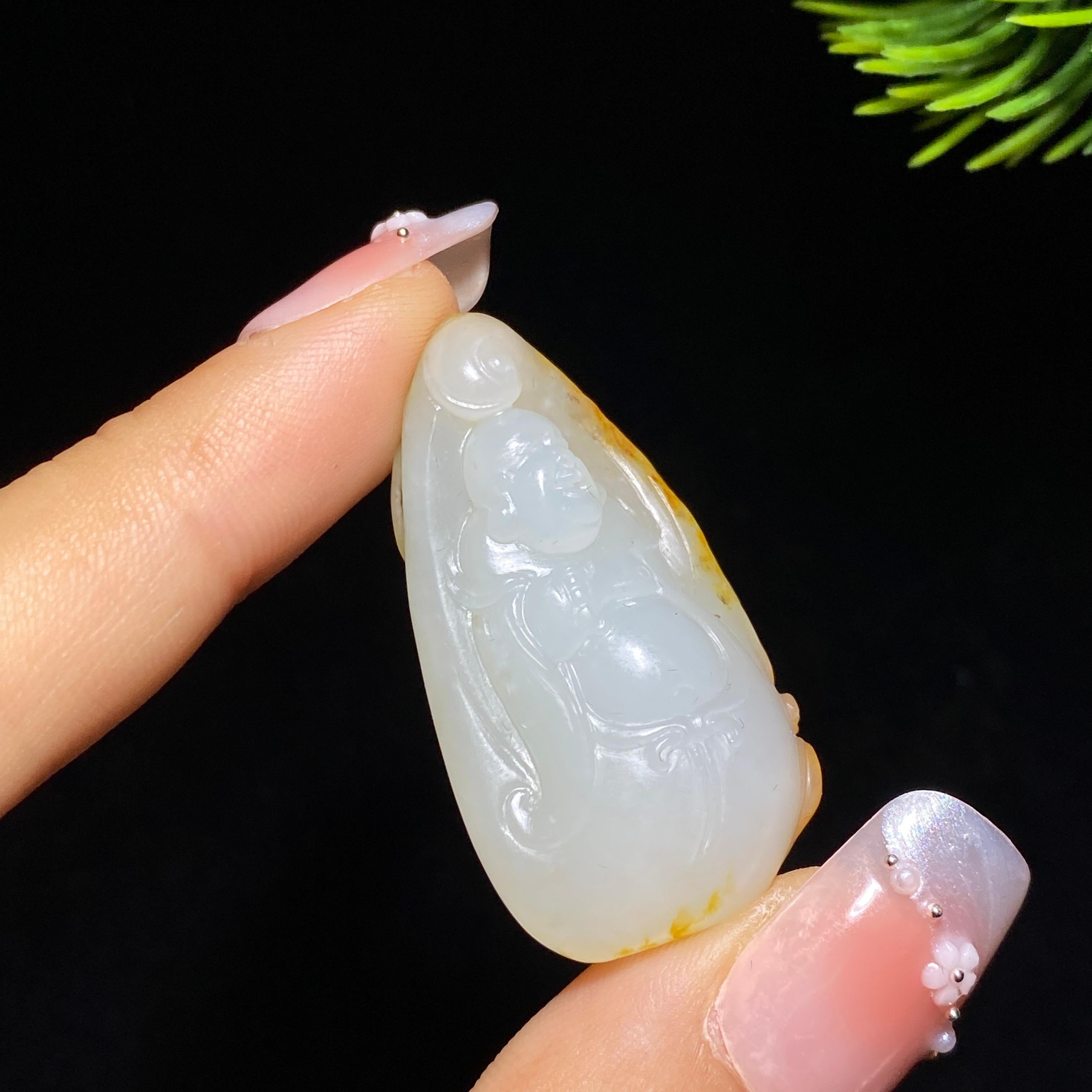和田玉籽料佛公（12.5g）