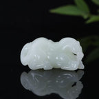 和田玉白玉【马】挂件（28.8g）