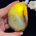 和田玉洒红皮籽料手把件（194.2g）