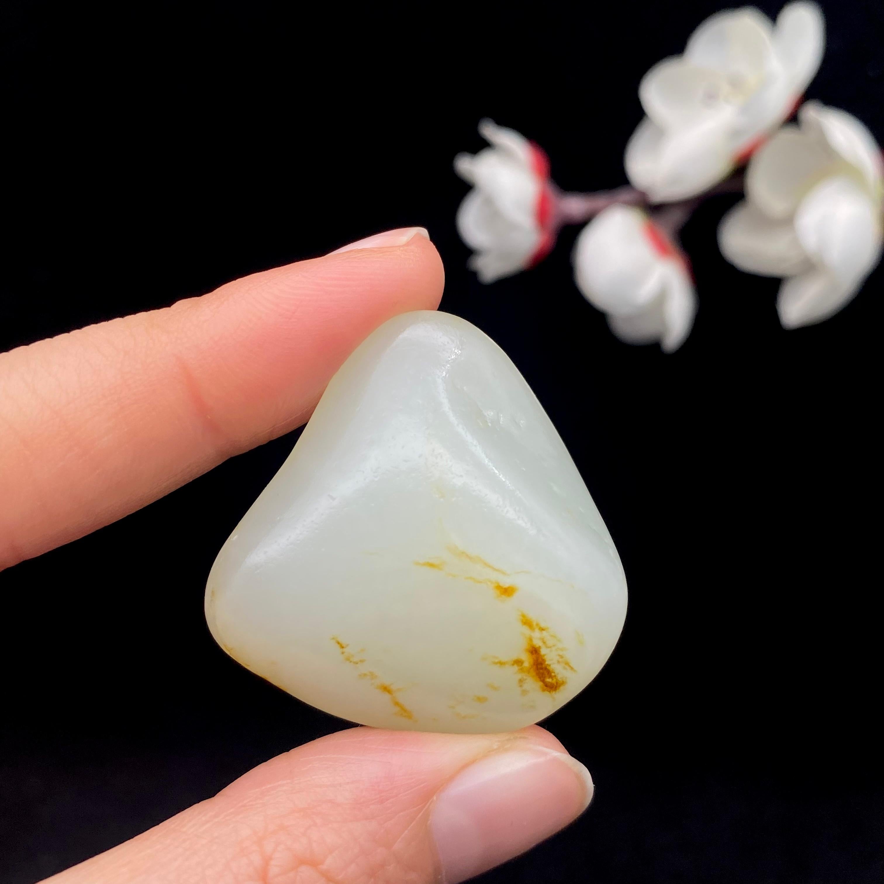 和田玉洒金皮籽料挂件（20.2g）