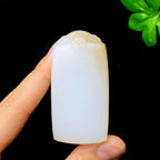 秒杀和田玉糖白无事牌（47.5g）