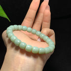 和田山料碧玉粉青老型珠手串（27.0g）