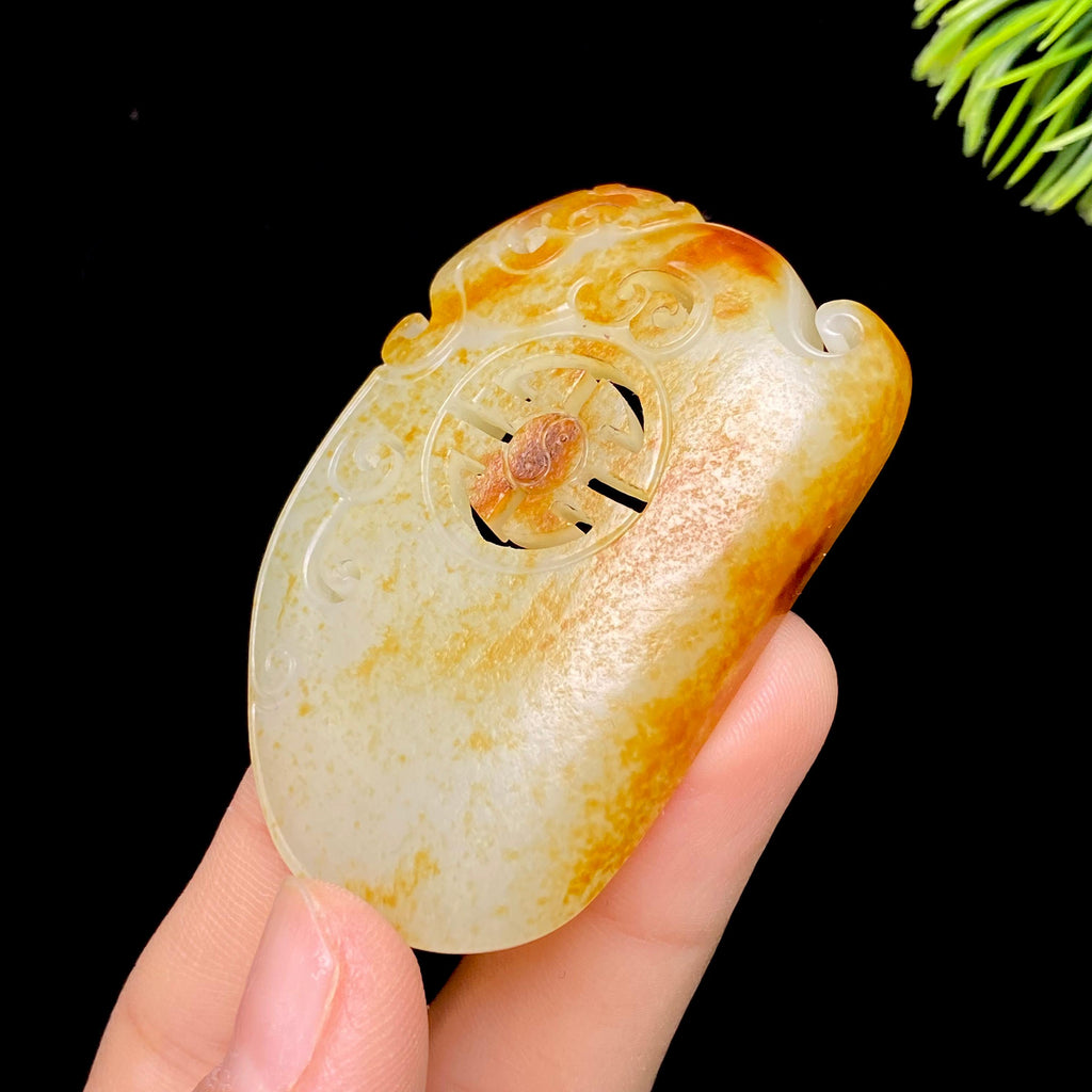 和田玉籽料龙凤呈祥（32.3g）