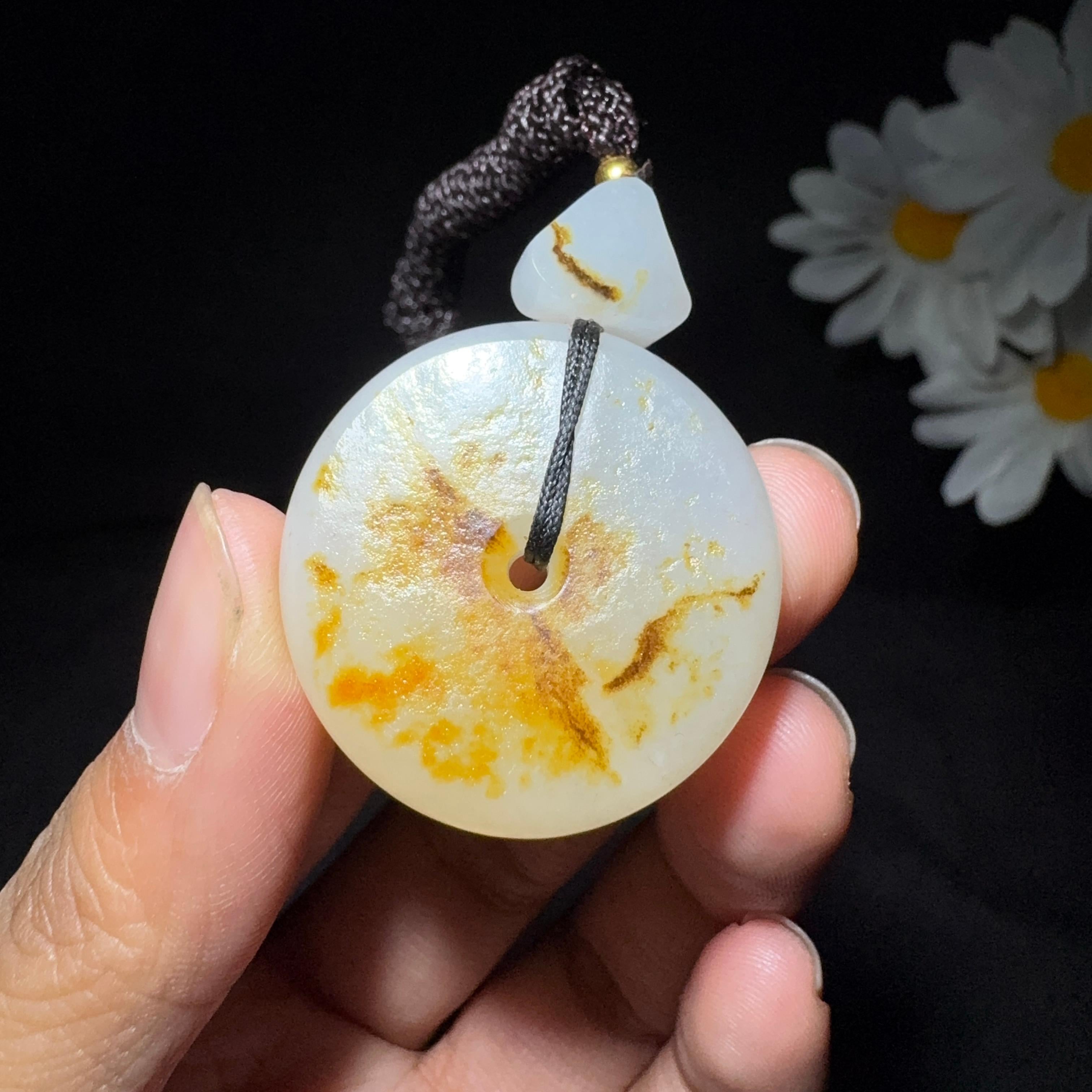 和田玉籽料平安扣（17.9g）