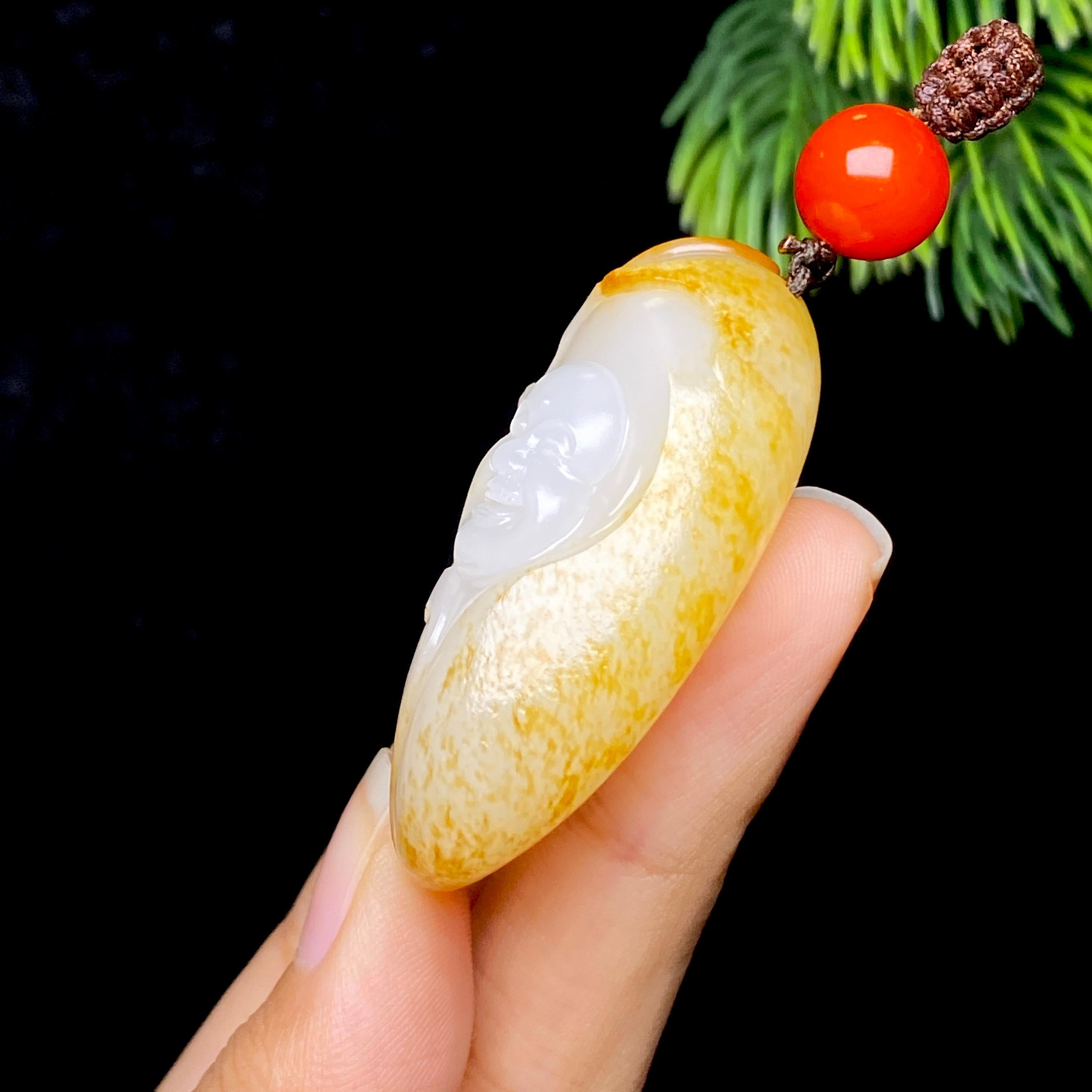 和田玉籽料佛公（42.7g）