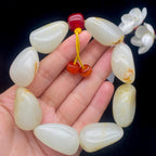 和田玉洒金皮籽料【精品手串】（112.6g）