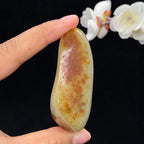 和田玉聚红皮籽料手把件（104.8g）