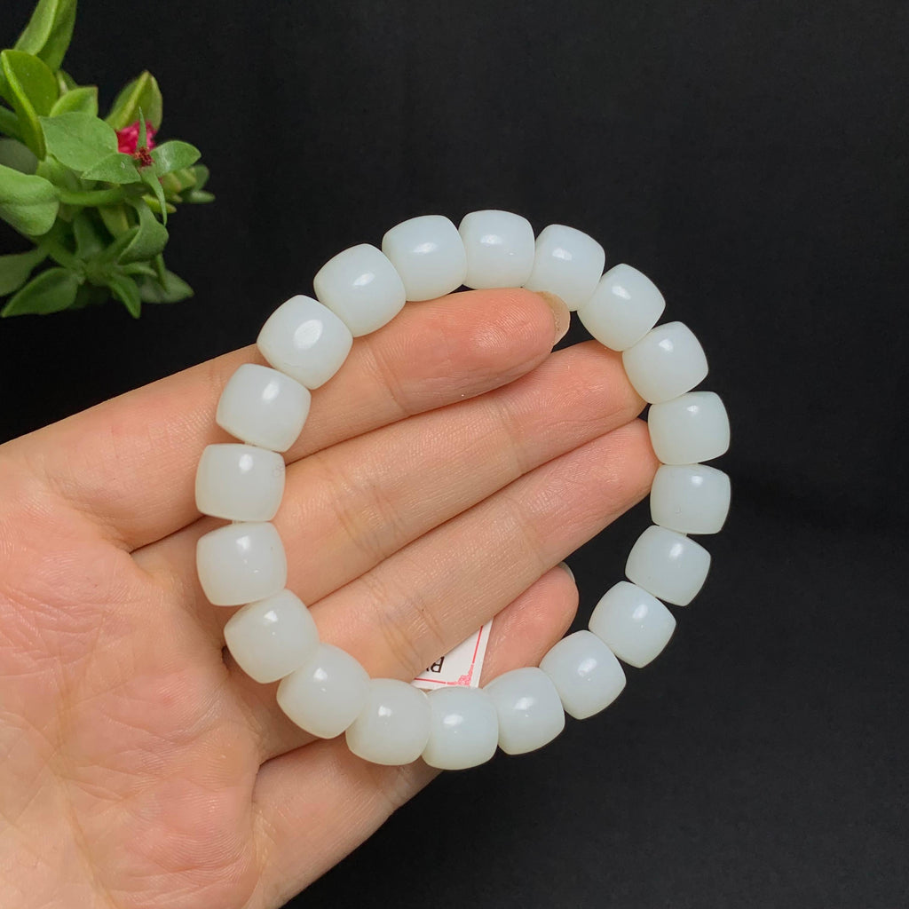 和田山料白玉直切珠手串（44.5g）