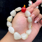 秒杀和田玉白玉籽料【精品手串】（39.4g）