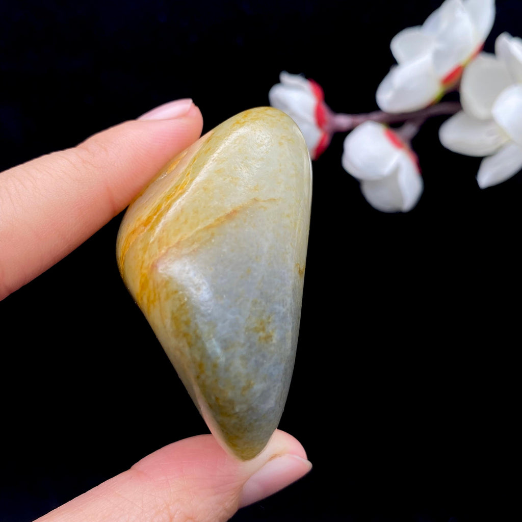 和田玉洒金皮青花籽料原石（120.2g）