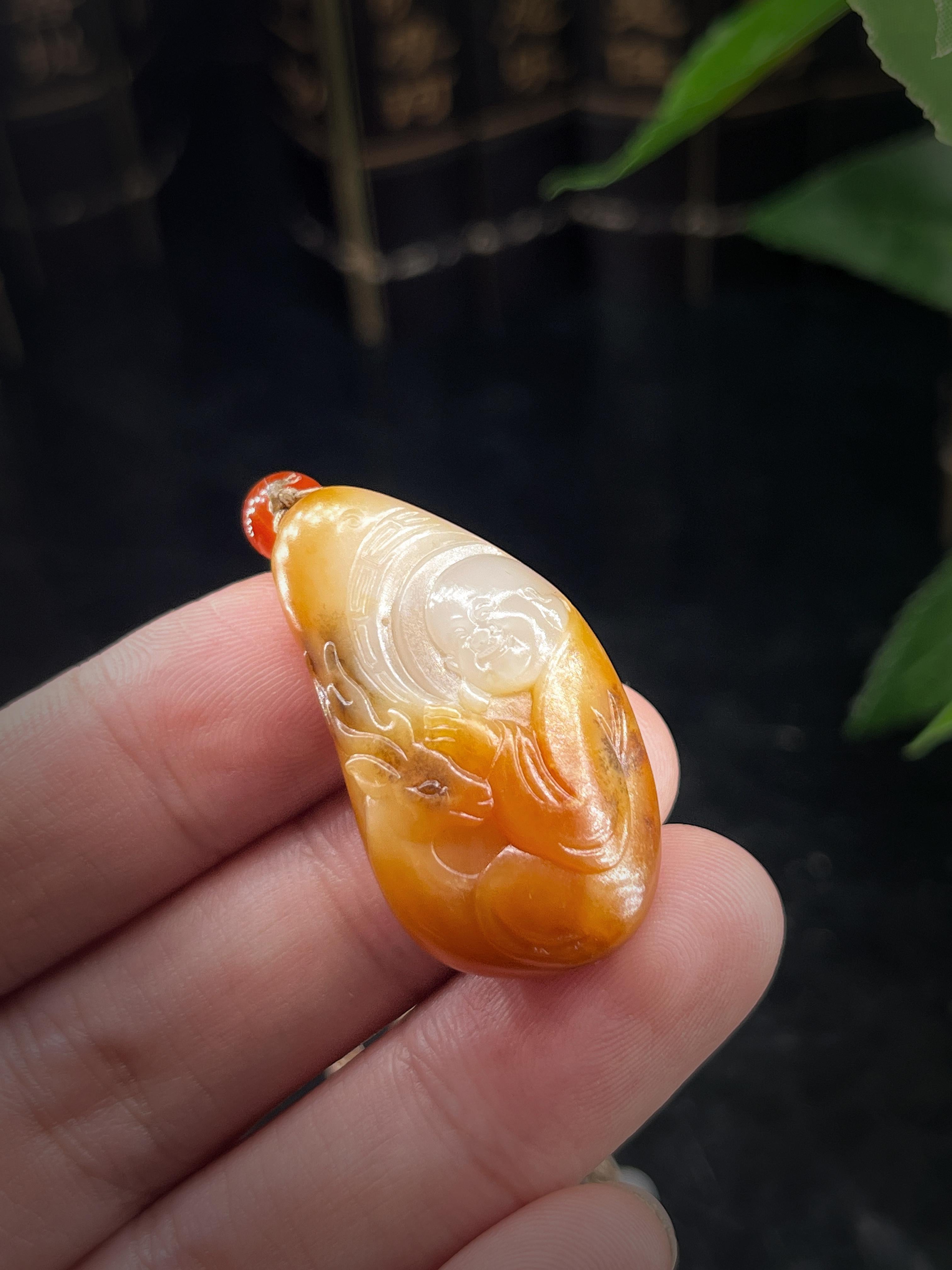 和田玉籽料弥勒佛（14.8g）