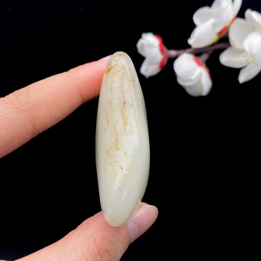 和田玉洒金皮籽料原石（77g）
