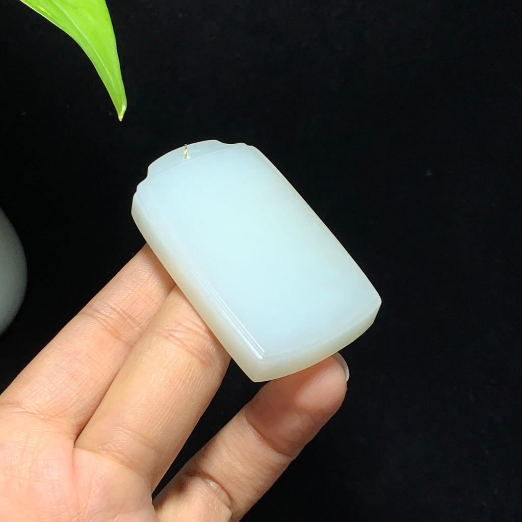 和田山料白玉无事牌挂件（50.8g）