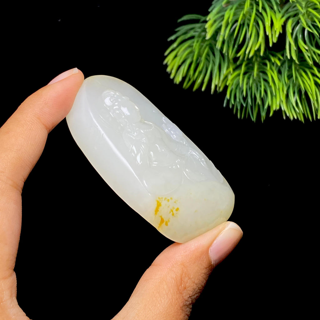 和田玉籽料观音（65.5g）