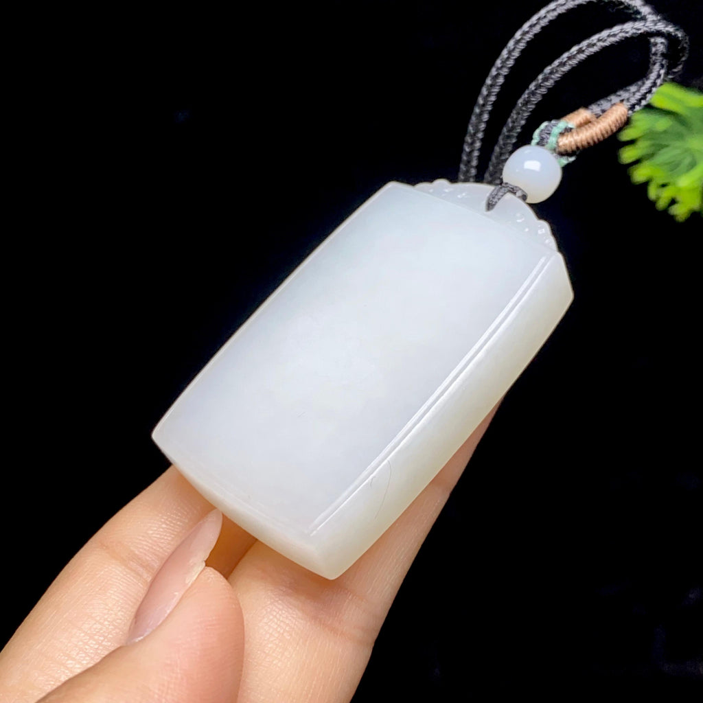 秒杀和田玉白玉无事牌（39.3g）