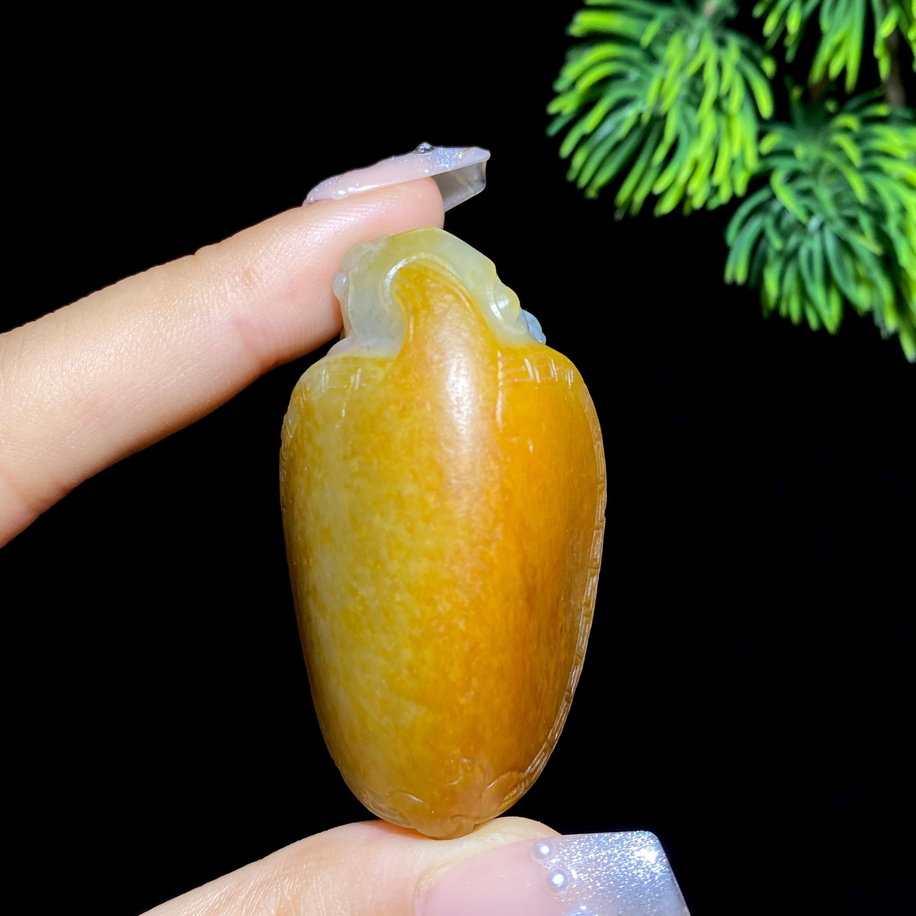 和田玉籽料貔貅（47.8g） – 厚德载玉