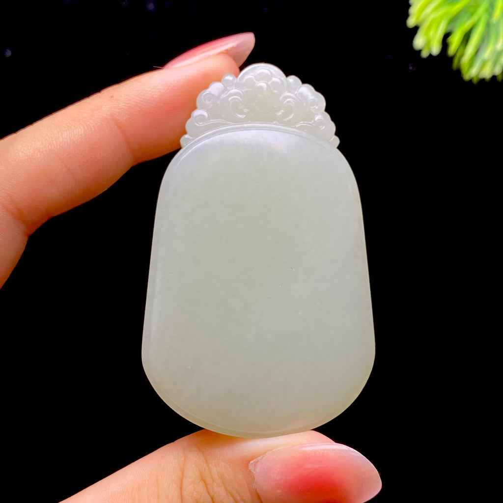 和田玉籽料凤凰无事牌（58.9g）