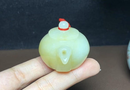 新疆和田玉且末料把把胡（50.2g）