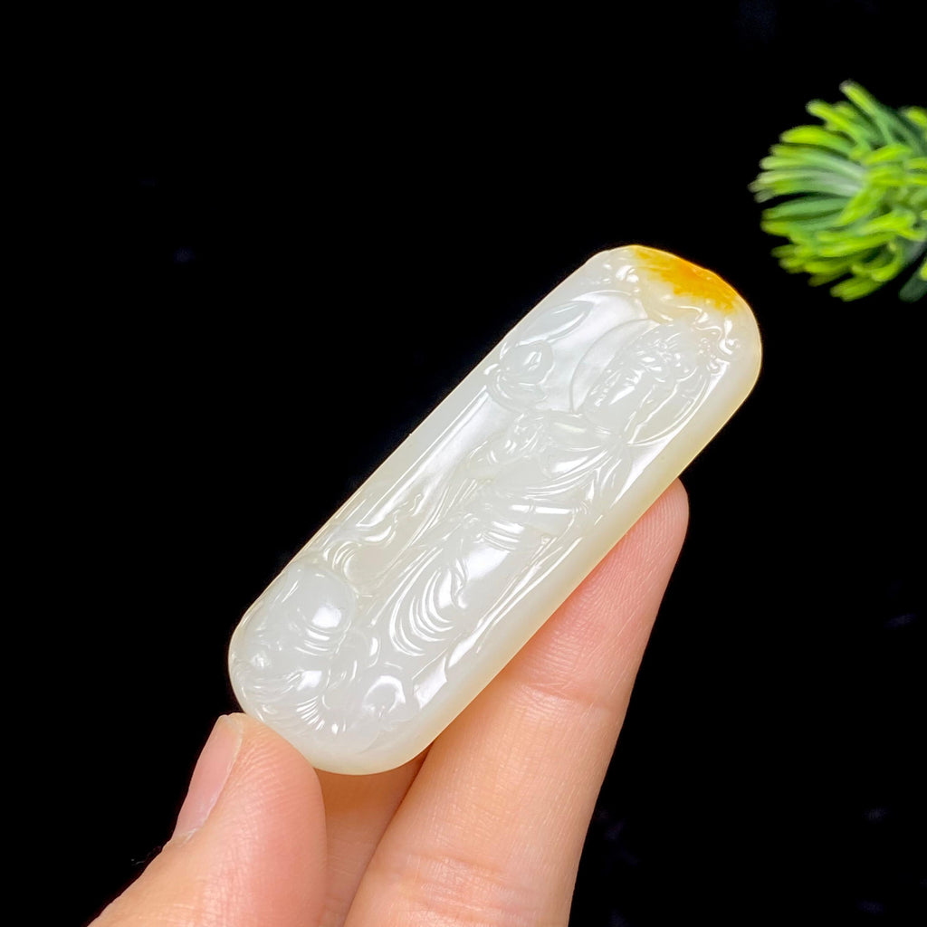 和田玉籽料普贤菩萨（23.1g）
