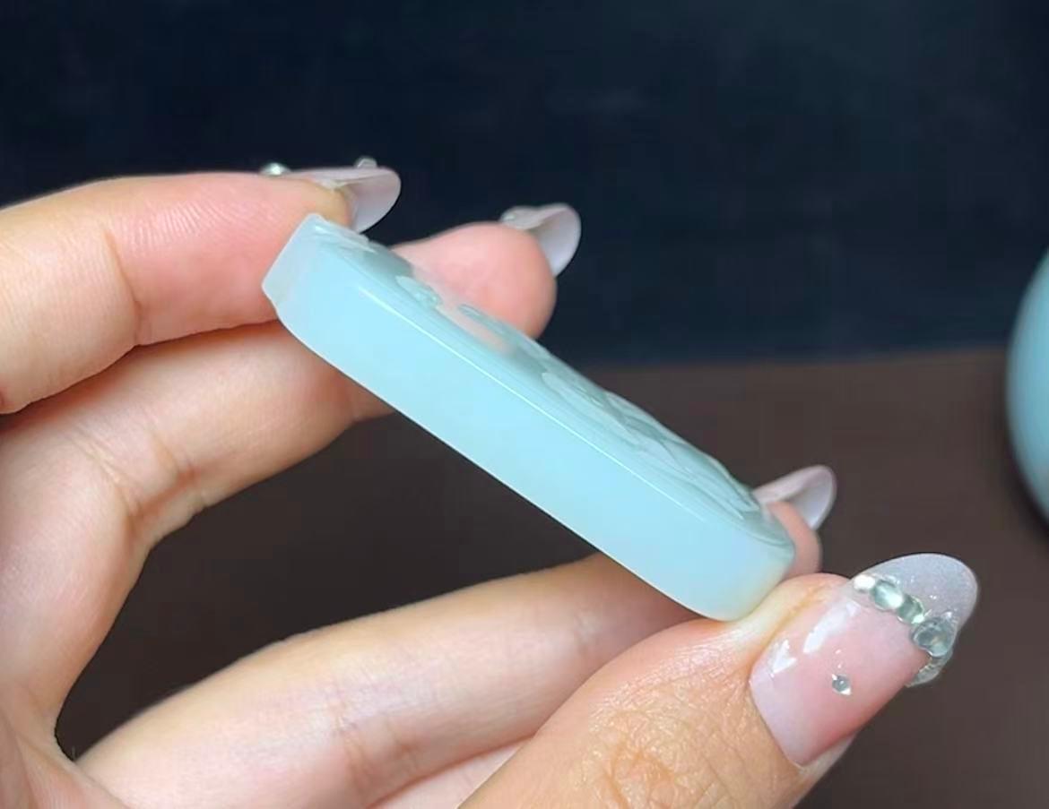 精品和田羊脂玉生肖羊三阳开泰（35.5g）